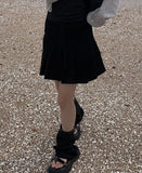 Vtan Strap Pleats Skirt