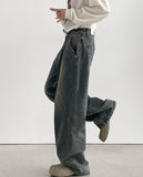Vortex Washing Wide Denim Pants