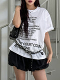 Slog lettering printing short sleeve