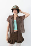 TIE SHEER SHIRT