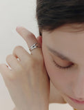 [Premium Plating] H Edition AB(W) Core Wave Ring
