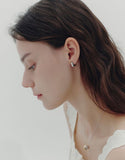 Volume Square (C) One-Touch Earrings