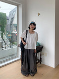 Kohyo Summer Embroidered Shirring Short Sleeve Blouse