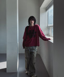 Denti damage brush denim pants