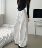 Nylon Wing Silver Point Curved Wide Banding Pants