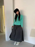 Hipan Round Crop Long Sleeve Tee