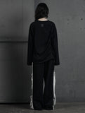 [mnem] back pintuck oversized top