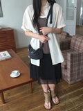 Heoyu Flower Lace Mini Shoulder Bag