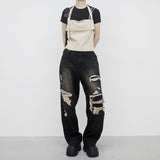 (Unisex) Letian vintage denim pants