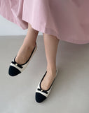 Perriton Color Scheme Ribbon Flat Shoes