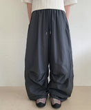 [unisex] Amon Nylon Parachute Banding Wide Pants
