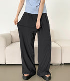 Waist Adjust Rustling Span Best Wide Two-Pin Tuck Slacks Pants