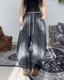 Rat Balloon Washing Denim Pants