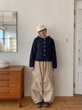Ryukon Check Frill Short Jacket
