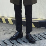 U-tip lace-up shoes