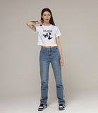 FOR DAYOUT Logo Butterfly Crop Short Sleeve Tee