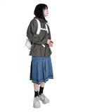 DENIM PLEATS SK