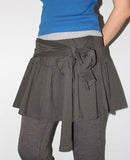 WRAP TIE MINI SKIRT
