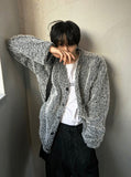Kale boucle knit cardigan