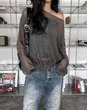 Reki Summer Square Mesh Knit