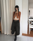 Parcel Bohemian Leather Stud Wide Big Belt