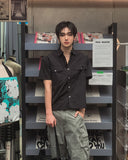 NT Nylon Two-Pocket Snap Short Sleeve Shirt