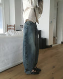 Gent Curve Balloon Wide Denim Pants