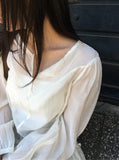 Hailyn Long Sleeve Layered Button Blouse