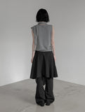 Elo Knot Nylon Midi Skirt