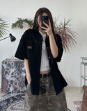 Nekkid Patchwork Short Sleeve Shirt