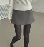 Wool A-line Skirt