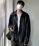 Milut leather two-way jacket