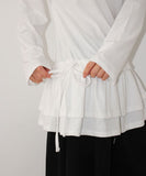 (Brushed) FRILL STRAP LONGSLEEVE