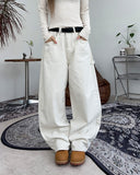 Dor Curved Cotton Pants