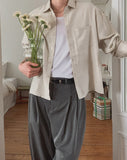 Lottie Linen Crop Shirt