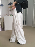 Penp Carpenter Damage Long Wide Cotton Pants
