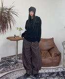 Vale Rivet Henley Neck Hoodie