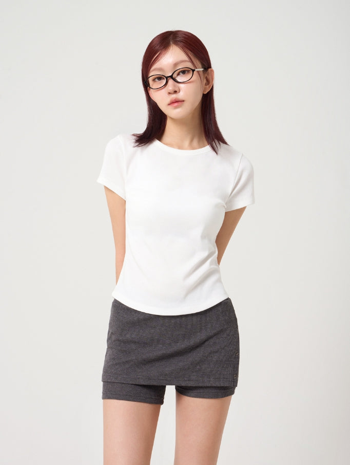 【1993studio】25SS★ Basic Women T-shirt 1993studio】25SS☆ Studio Women Regular Fit T-Shirt