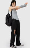 Damage Hall Black Denim Pants