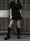 Tabarin wrap one piece short sleeve jacket