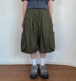 [unisex] Pobelly Banding Cargo Bermuda Pants