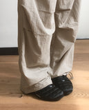 Shopper Nylon String Wide Two Way Pants