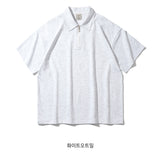 Wide Collar Short Sleeve T-shirt