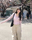 Fog Double-Button Mohair Cardigan