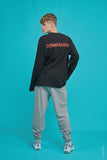 Long Sleeve Heavy Overfit Scratch Logo R