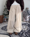 Denen Button Brushed Corduroy Pants