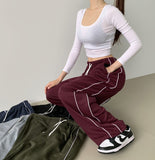 Side Tie Two-Way Wide Jogger Training Pants