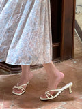 Jyubeulri strap sandal heel (6 cm)