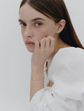 Essence Silver (W) Moissanite Flower Dainty Bracelet