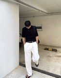 CK linen henly half knit